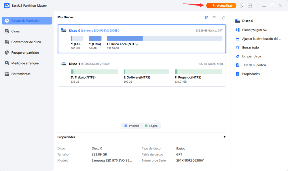 Activar EaseUS Partition Master Free - paso 1