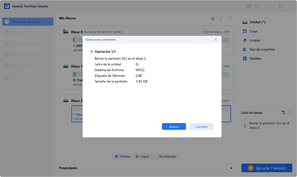 borrar particiones con EaseUS Partition Master - paso 3