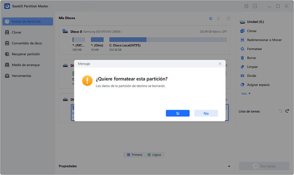 formatear disco externo como usb, sd