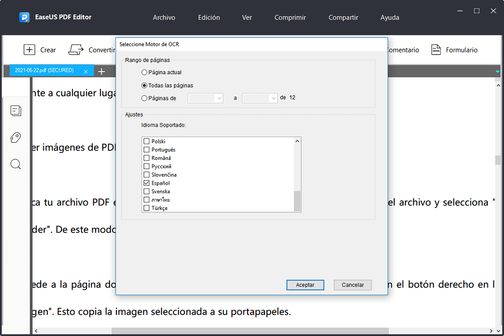 ocr archivo PDF