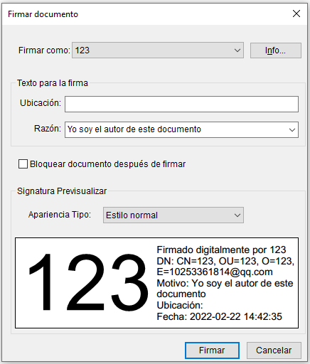 firmar documento